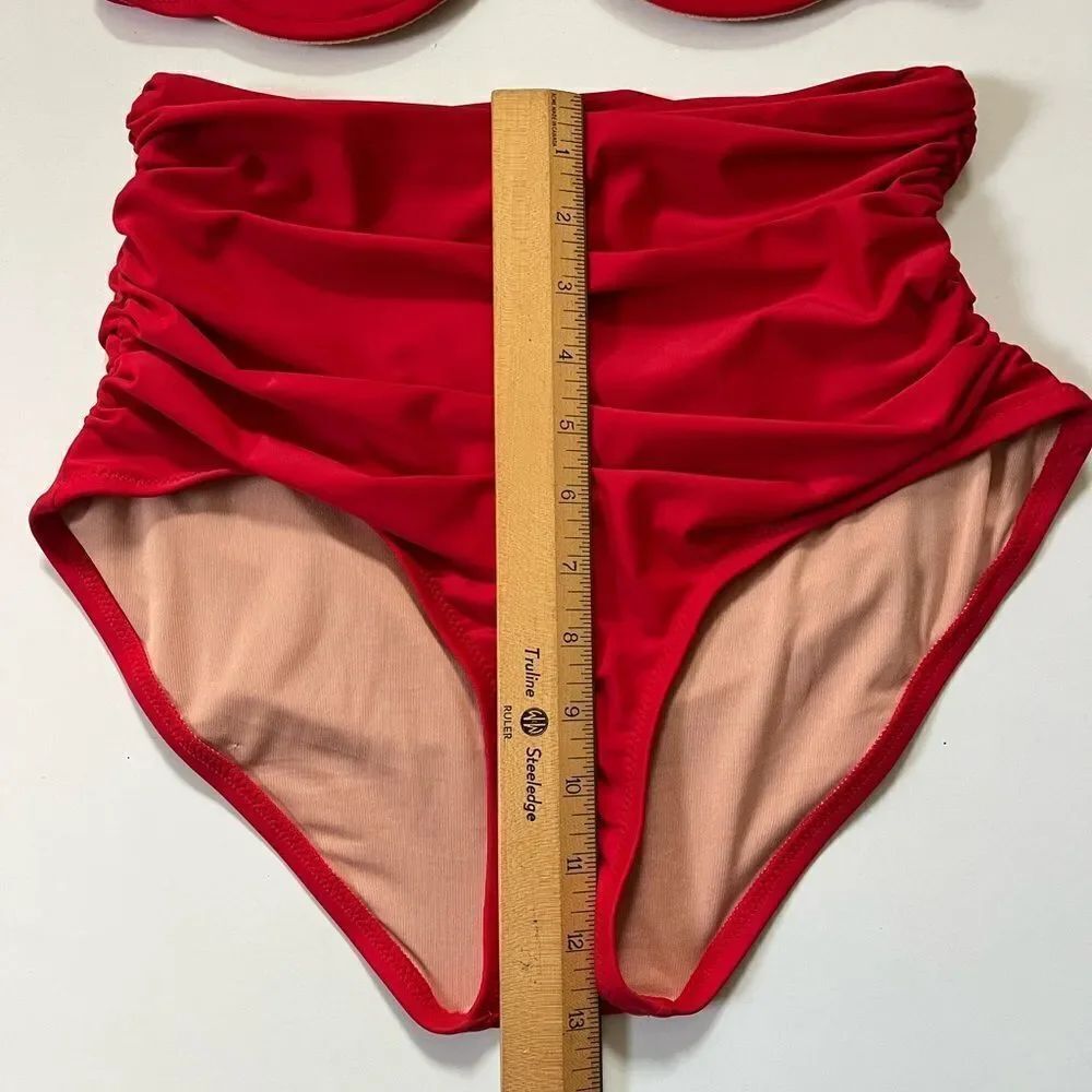 J.Crew Red Bikini 34C/M - Picture 14 of 16